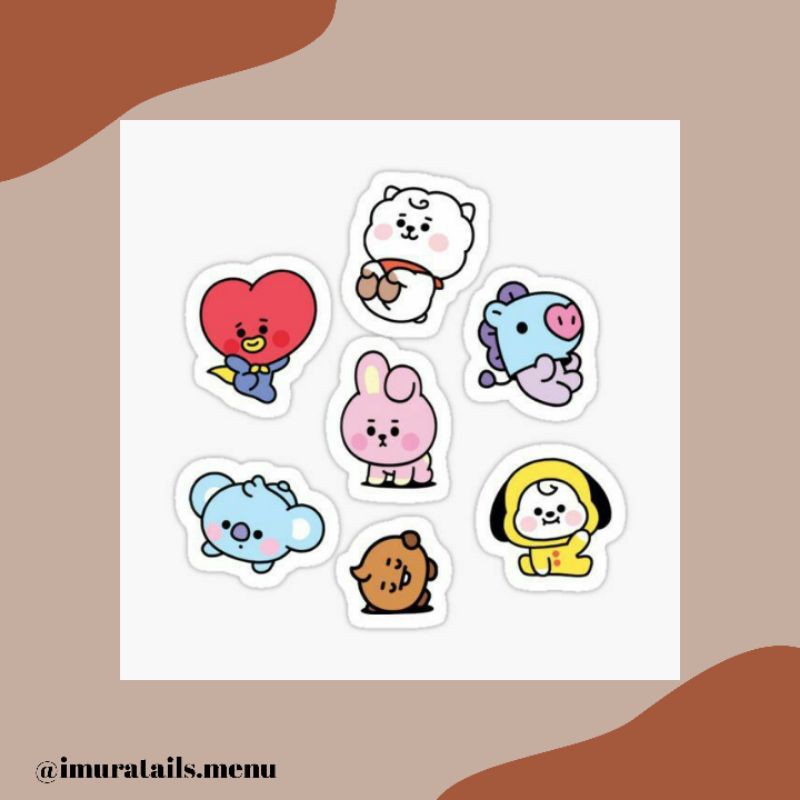 50pcs Sticker Tumblr BT21