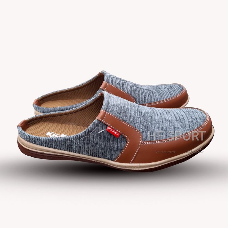 Sepatu Sendal Pria/Sandal Selop Pria Kulit Terbaru Rajut