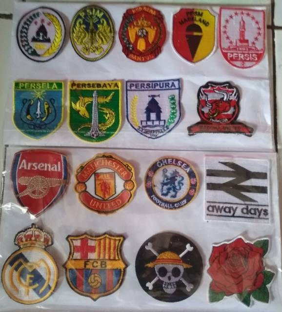 Berbagai emblem patch bordir ready stok