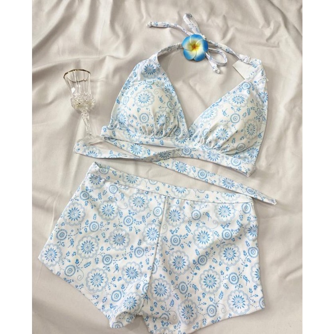 BIKINI PLUNGE TOP BIKINI / BIKINI PANTAI / BAJU RENANG BIKINI BEACHWEAR WANITA