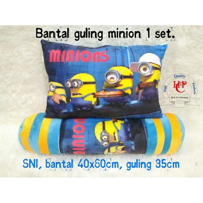 1 set bantal guling minions Berkualitas