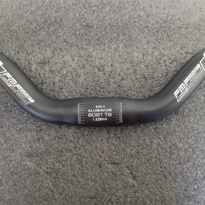 Handlebar Stang FMF Mid Rise Riser 25,4x520mm Aluminium Alloy - Hitam