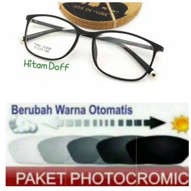 Frame Kacamata Anti Radiasi, Kaca mata Terbaru L093 Free Lensa Photocromic Minus Plus Anti UV