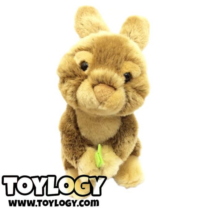 Boneka Hewan Kelinci Coklat ( Brown Rabbit Stuffed Plush Animal Doll )