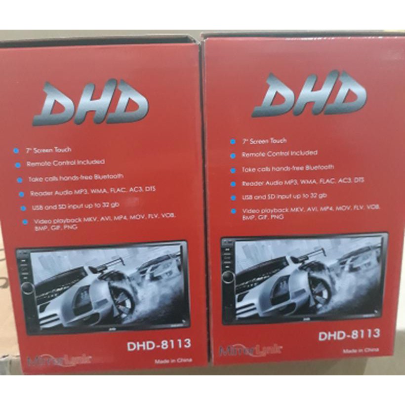 double din tv mobil head unit DHD-8113 BLUETOOH MIRROR LINK