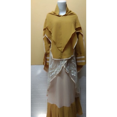 Set Syari /Riri Gamis /Syari Ori Branded Riri Premium/Gamis Sultan/Set Brukat Tille/Gamis Brukat/Sya