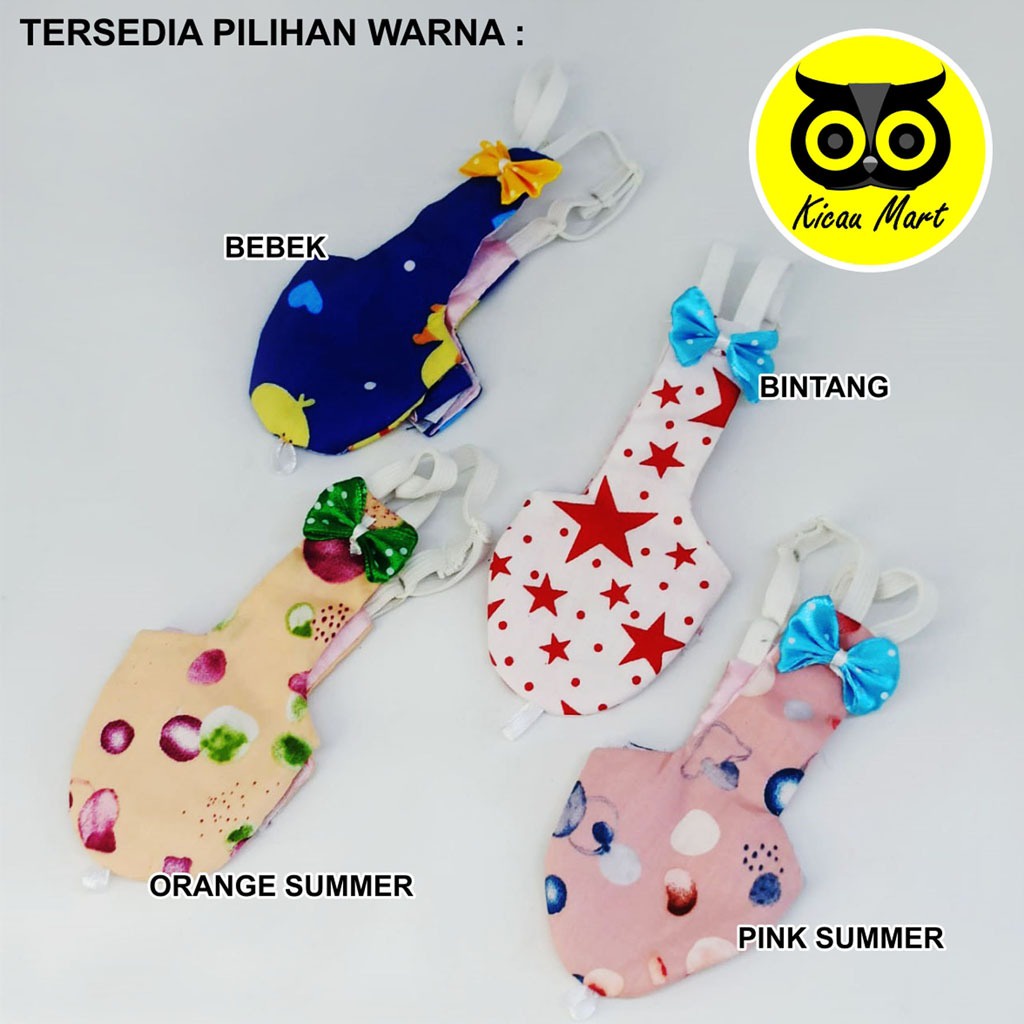 BAJU POPOK JUBAH PAMPERS BURUNG FALK SUNCONURE SC COCKATIEL BAJU DIAPERS BAJU POPOK BURUNG KECIL BURUNG PARKIT AUSTRALIA INDIAN BAJU PAMPERS PARROT UKURAN KECIL SIZE SMALL S