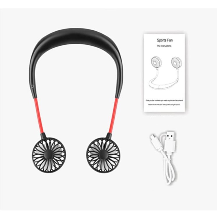 KIPAS PORTABLE / NECK FAN USB / KIPAS LEHER USB