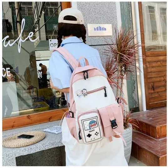 Diobrale - Tas Ransel Anak Perempuan Remaja Wanita Fashion Terbaru Ransel Sekolah Karakter Korean Stylish Waterprof