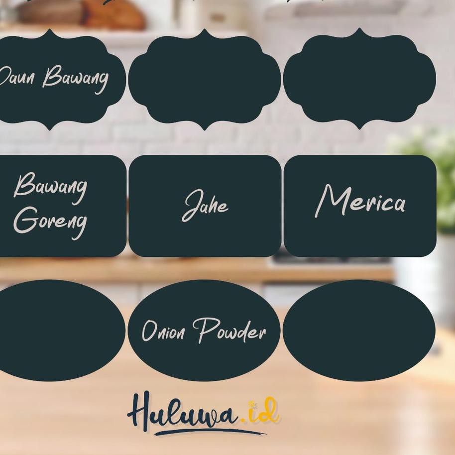 

Terkini Stiker Label Bumbu Dapur /Organizer/ Pantry Waterproof + Spidol