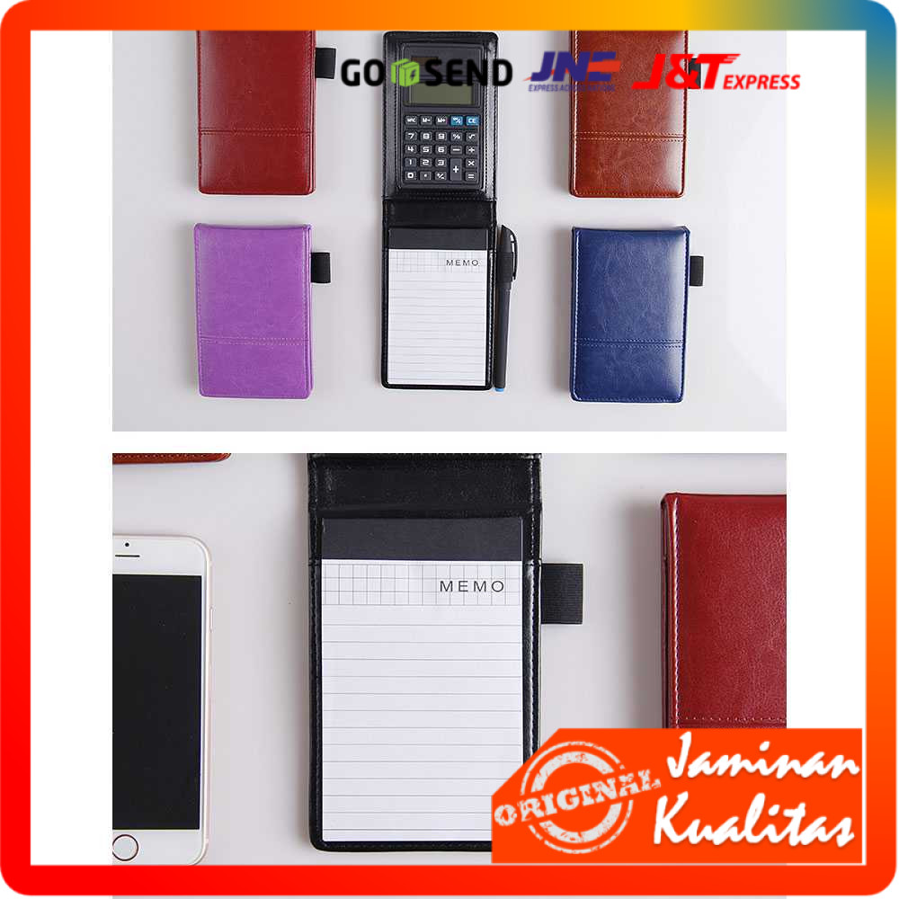 

Buku Catatan Binder Note Cover Kulit with Kalkulator - Y8302