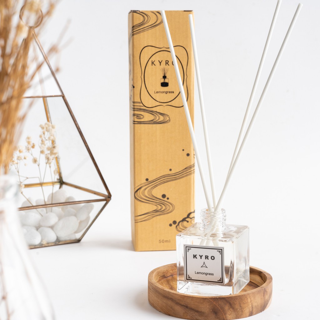 Pusat Grosir Lemongrass - Kyro Pengharum Ruangan Reed Diffuser Aromatherapy – 50ml GRyKoZBUlRxoBy