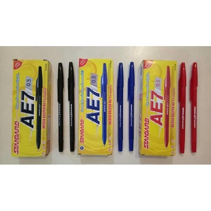 

Jualan Ballpoint / Pulpen / Pen Merk Standard Ae 7 ( Isi 12 Buah ) Bagus