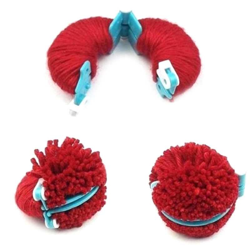 8pcs bobble Craft Plush Ball Alat Tenun pom-pom Maker Bulu Halus Bola DIY Membuat Alat Jarum Rajut Alat Menenun 4ukuran Berbeda