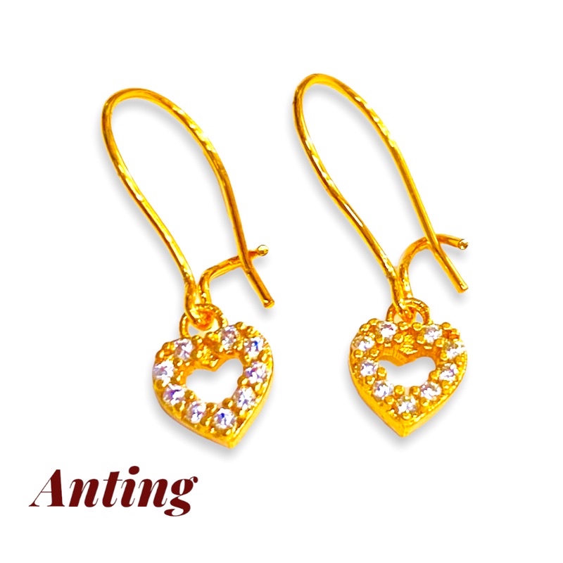 TIARA// anting wanita //anting gantung//anting permata //perhiasan//anting//