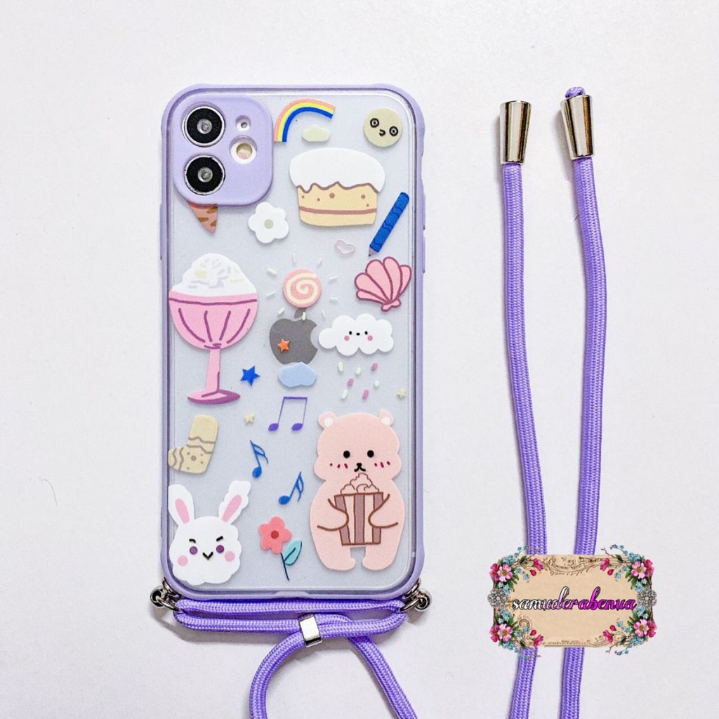 SS191 CASE SLINGCASE LANYARD Oppo A9 A5 A31 A8 A52 A92 A53 A33 2020 Reno 4 4f A15 A54 A74 A16 SB2779