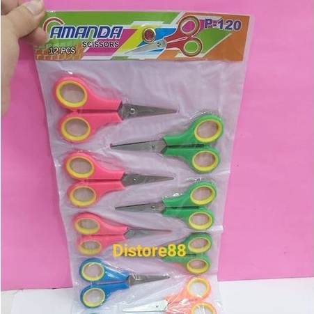 

( 12 Pcs ) Gunting Warna Amanda Kecil P-120