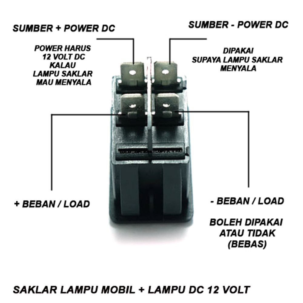 SAKLAR LAMPU MOBIL 12 V