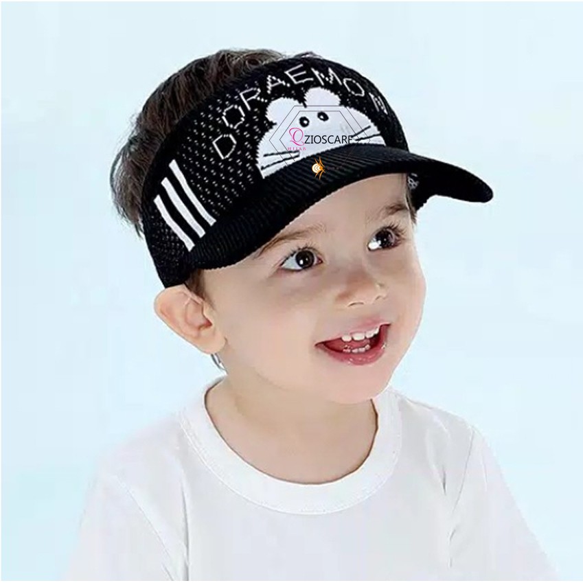 (COD) ZH Topi Visor anak Sunshade Motif Kartun Topi Baseball Anak topi rajut anak doaremon kitty