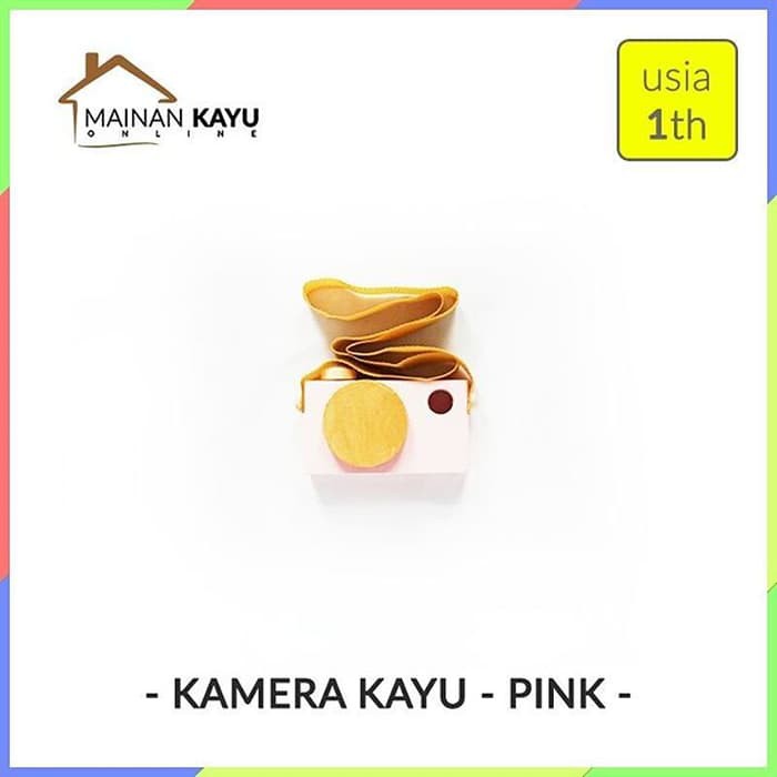 Termurah Kamera Kayu - Pink
