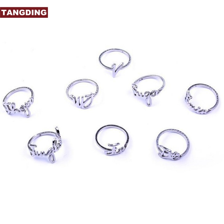 【COD Tangding】Cincin KPOP BTS V Jin SUGA JIMIN Titanium Steel untuk Hadiah