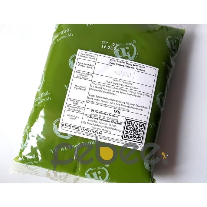 

Yu-Ai Pandan Mung Bean Paste Pasta Kacang Hijau dan Pandan Repack 250g TERLARIS TERPERCAYA ORIGINAL