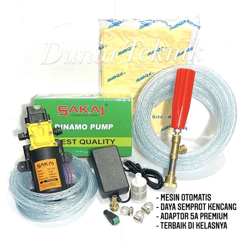 Alat Cuci Motor Portable Set SAKAI Alat Cuci Motor Mobil Mesin Cuci Motor Alat Steam AC Sprayer Jet 