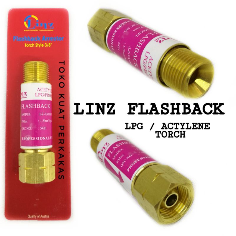 Flashback arrestor torch acetylene lpg LINZ