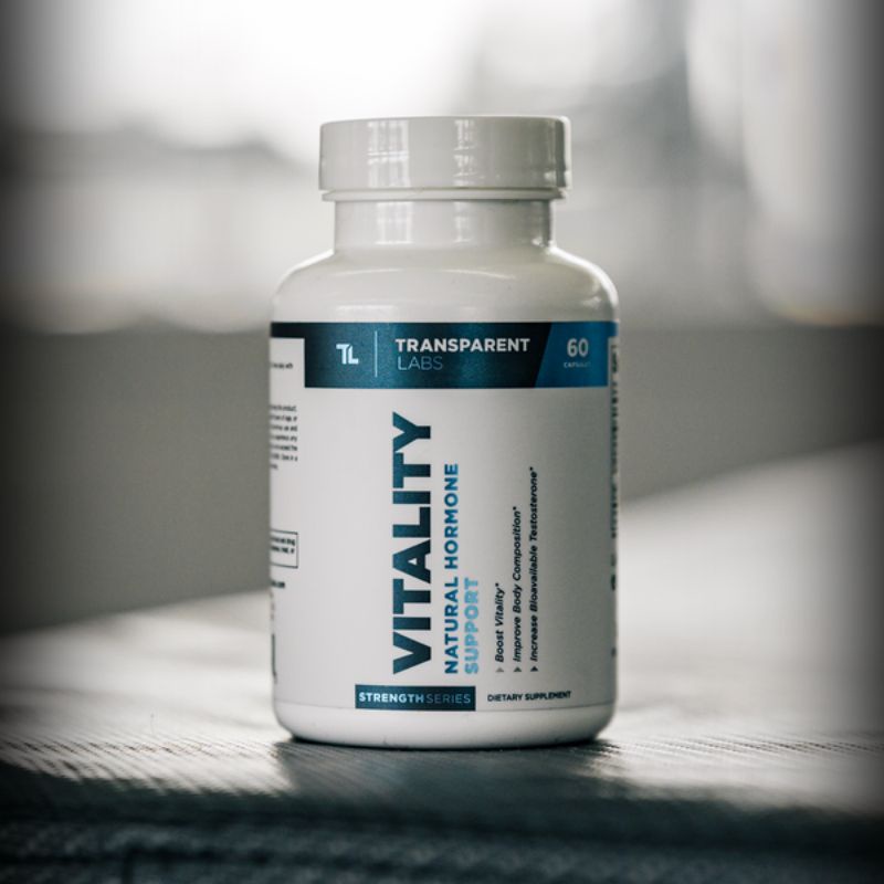 Transparent labs Vitality Testosterone booster Optimization Formula Natural testosterone support 60 