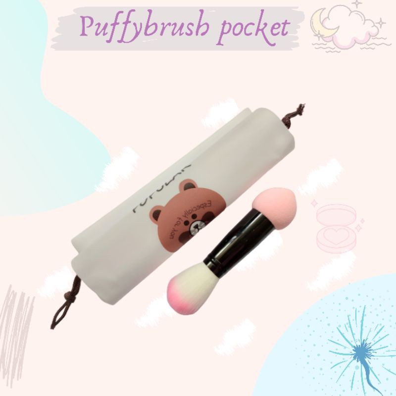 

LEBIH MURAH!! Puffybrush pocket 3 in 1