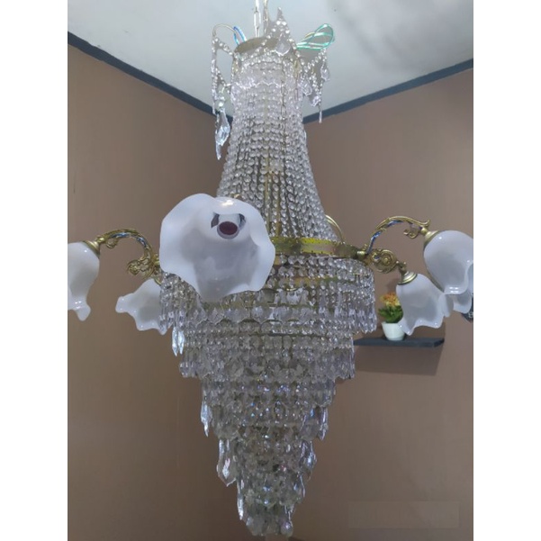 Lampu Hias Gantung Mahkota Cabang Cup Uk Besar