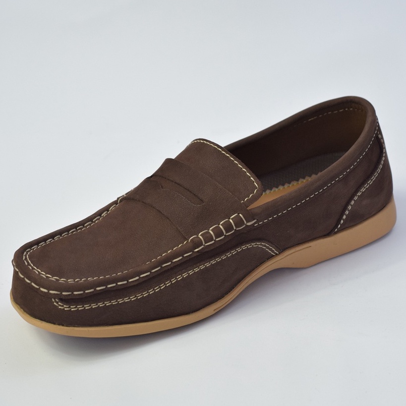 Sepatu Casual Pria Kulit Asli Moccasin Sepatu Kasual Loafers Moccasin Grammer