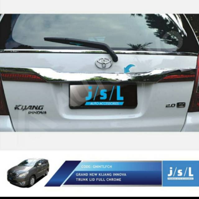 List bagasi/ trunk lid belakang grand innova full chrome jsl