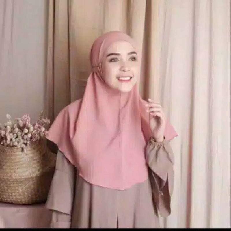 Bergo Maryam Wolfis 1 Layer | Hijab Instan