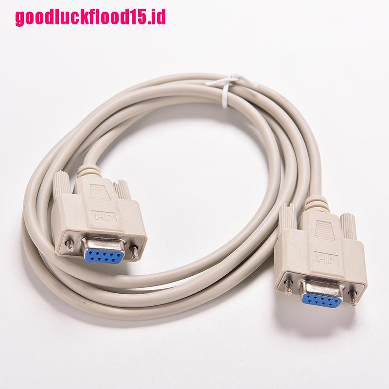 {LUCKID}Serial RS232 Null Modem Cable Female to Female DB9 5ft 1.5m Cross connection