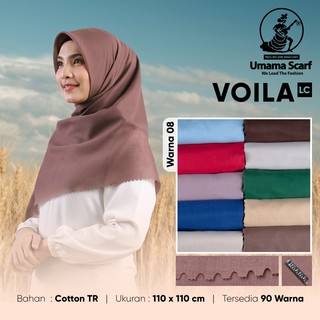 Kerudung Segi Empat Polos UMAMA VOILA LC POLOS RANDOM  