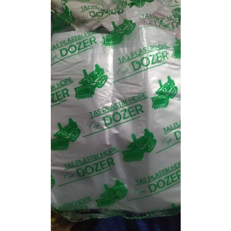 Kantong Plastik Kresek Kecil HDPE Dozer Hijau Ukuran 15