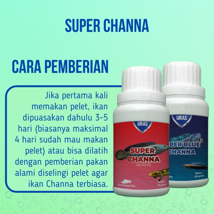 URAS - Pelet Super Channa / Pelet Formula Spesial Untuk Warna