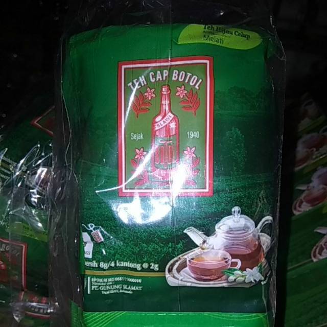 

teh cap botol celup 8gr1 sachet