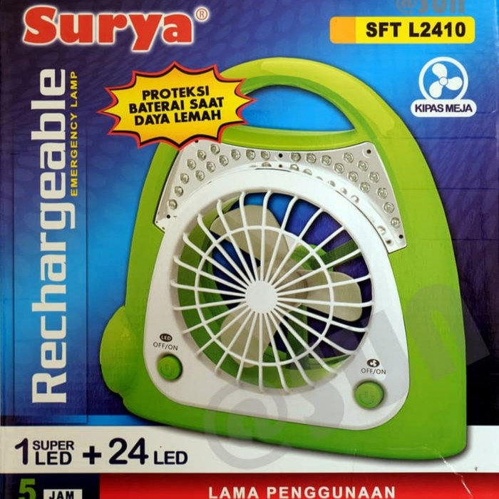 Kipas Angin Emergency + Lampu Emergency + Kipas Portable