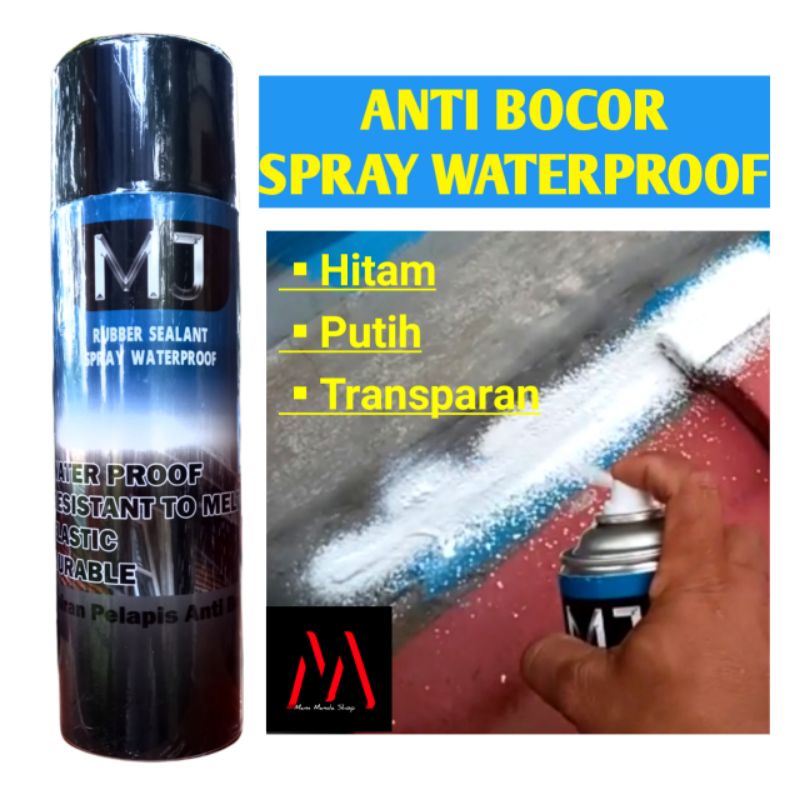 MJ Pelapis Anti Bocor Spray Waterproff / Penambal Bocor Atap Semprot / Dinding retak / Dak beton