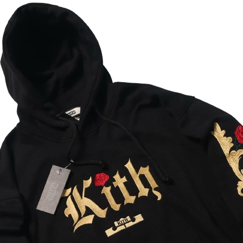 Jaket Sweater Hoodie KTH ROSE EMBROIDERY –  Black Edition Fashion Trendy Casual Pria Good Brand Qual