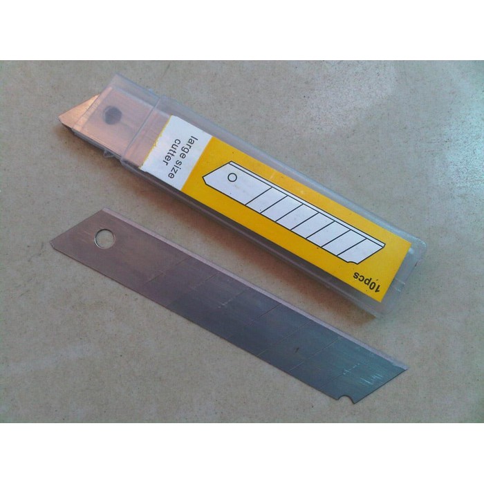 

Mata Cutter Refil Cutter Ukuran Jumbo 1pack Isi 10pcs