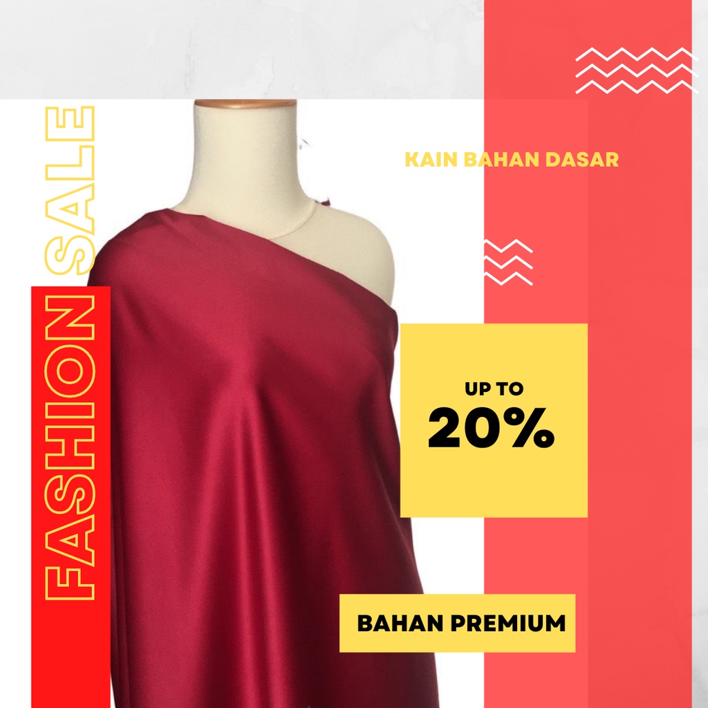 Bahan Kain Satin Velvet Premium Background Backdrop  Merah Hati Dan Merah Marun