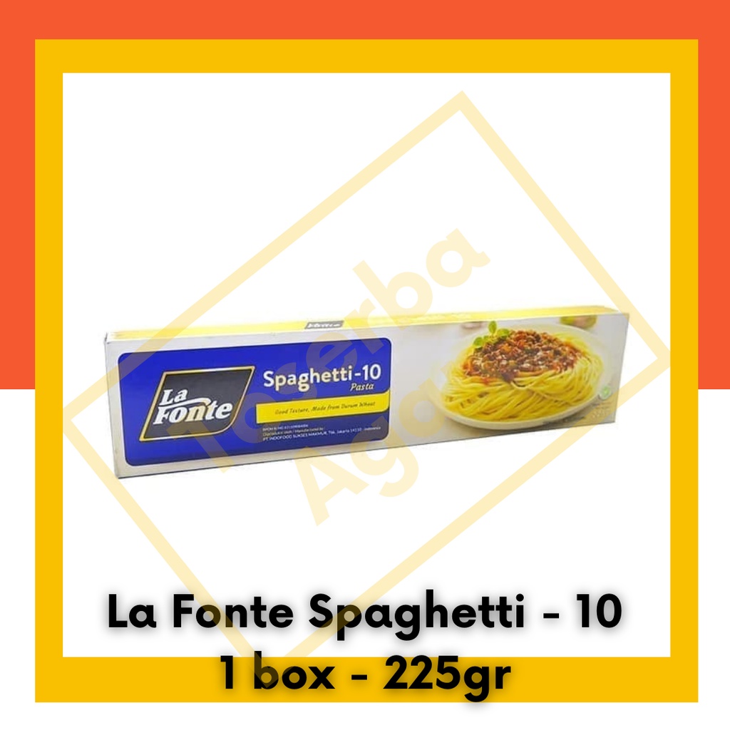 

Spageti La Fonte - 225 gr ukuran 10 Spaghetti