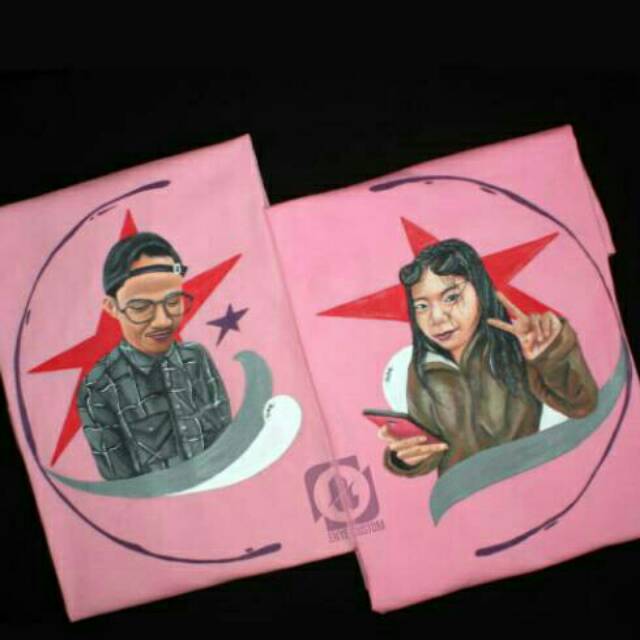 Kaos Couple (Lukis Tangan)