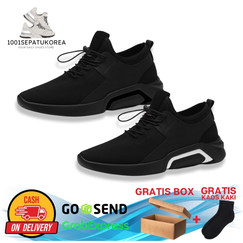 IMPORT SEPATU SNEAKERS PRIA SPORT ALDRICH + BOX DAN KAOS KAKI !!! - 2 VARIASI