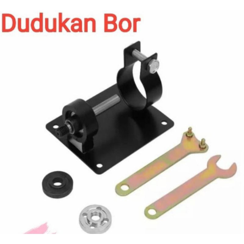 Bracket Stand Bor / Dudukan Mesin Bor DIY Mata Gerinda - Belum termasuk mata gergaji