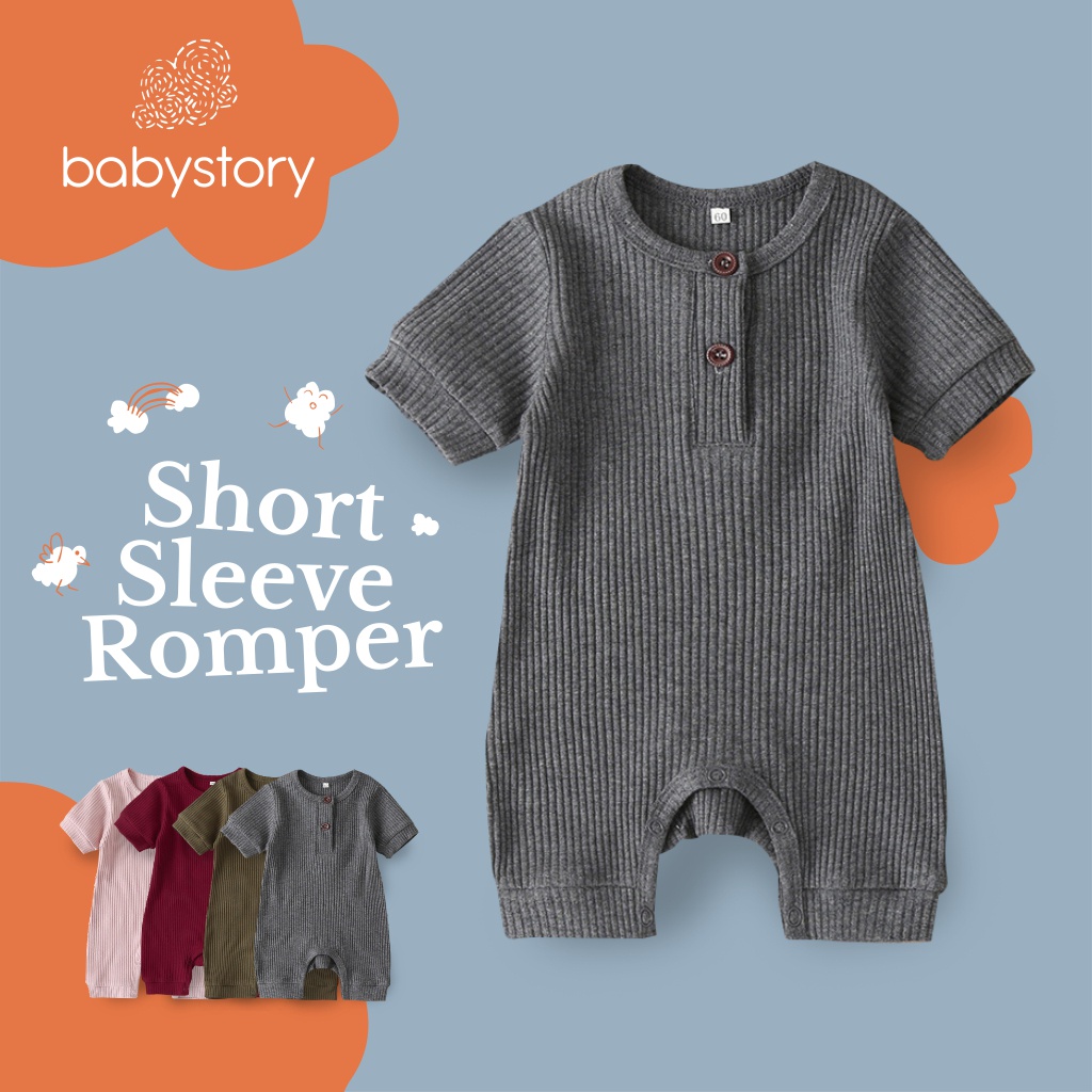 Jumper bayi Unisex lengan pendek import