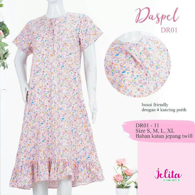 Jelita HOMEDRESS DR01-11 / Daster Pendek Rempel